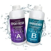 64oz Epoxy Resin For Arts & Crafts, Jewelry, Tabletops,Use with Additives Like Glitter, Mica Powder, and Liquid Pigment