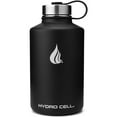 thumbnail image 1 of 64oz (Fluid Ounces) Wide Mouth Hydro Cell Stainless Steel Water Bottle Black, 1 of 3