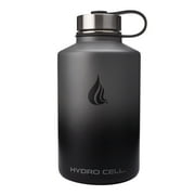 64oz (Fluid Ounces) Wide Mouth Hydro Cell Stainless Steel Water Bottle Graphite/Black