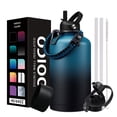 thumbnail image 1 of 64oz Insulated Water Bottle - Keep Cold-48H Hot-12H,Vacuum Water Jug with Straw & Spout Lid,Paracord Handle,Half Gallon Sport Stainless Steel Water Flask, 1 of 9