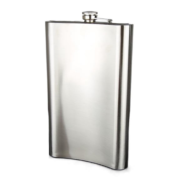 64oz Large Stainless Steel Hip Flask, Portable Leakproof Liquor Bottle for Whiskey Vodka Outdoor