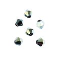 thumbnail image 1 of 64pcs Crystal Lane DIY Bicone 7in 6mm Opaque Green Iris 2 glass bead Strands for Jewelry Making, DIY Crafts & Decorations, 1 of 3