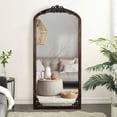 thumbnail image 1 of 64x22 Arch Full-Length Vintage Mirror, Natural, 1 of 6