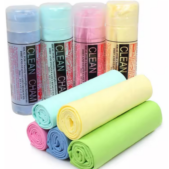 64x43cm Deerskin Towels Chamois Towel Car Kitchen Swimming Glasses Cleaning Drying Wipe