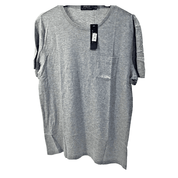 $65.00 Polo Ralph Lauren Men's Short Sleeve Pockets T-Shirt, Grey Heather, L