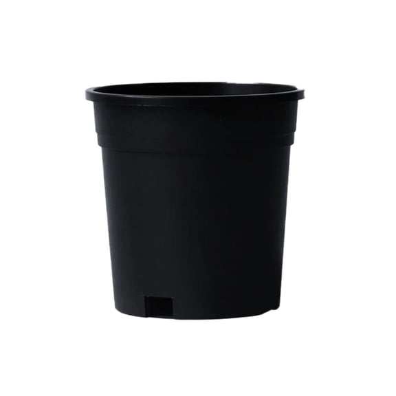 Up to 65% off 1 Gallon Black Nursery Pot Container with Drainage Holes Stackable Flower Garden Pot for Indoor Outdoor Growing (Black, 1 Gallon)