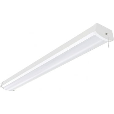 65/1092-Nuvo Lighting-40W 1 LED Wrap Flush Mount with Pull Chain-5.5 Inches Wide by 2.59 Inches High