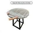 thumbnail image 1 of 65-180cm Waterproof Round Transparent Elastic Edged Table Cover PVC Simple Convient Kitchen Catering Protector Tablecloth (A), 1 of 7