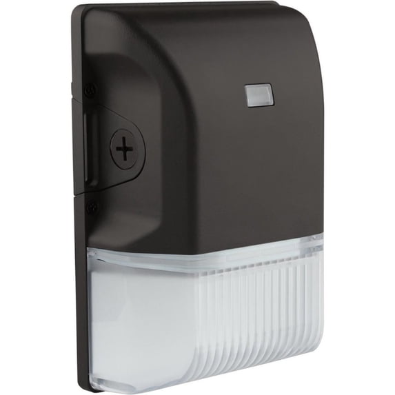 65/265-Nuvo Lighting-20W 4000K 1 LED Small Wall Pack with Photocell in Utility Style-5.81 Inches Wide by 8.59 Inches High Black