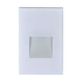 thumbnail image 1 of 65/405-Nuvo Lighting-120V 3W 1 LED Outdoor Vertical Step Light in Utility Style-3 Inches Wide by 1.63 Inches High-White Finish, 1 of 10