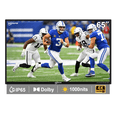 thumbnail image 1 of 65'' 4K Outdoor Smart Google TV, 1000nits High Brightness Outdoor TVs, IP65 Waterproof TV, Voice Assistant Remote, Compatible with Dolby, Wide Viewing Angle Smart TV, Suitable for Partial Sun, 1 of 11
