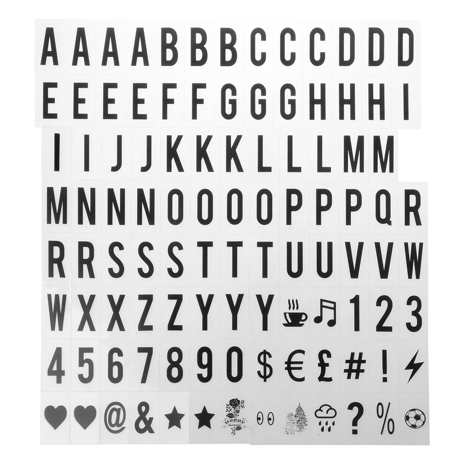 Lisher 104 X Cinematic Lightbox Replacement Letters And Numbers Signs - View #8