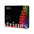 thumbnail image 1 of 65.5 ft. Twinkly LED Micro 5 mm 250 Bulb String Christmas Light, Multi Color, 1 of 1