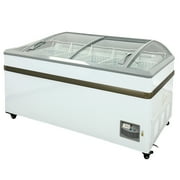 65.5 in. Commercial Ice Cream Gelato Freezer 14 Cu.Ft. Grocery Freezer, Supermarket Food Freezer