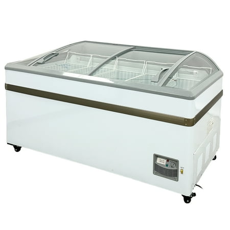 65.5 in. Commercial Ice Cream Gelato Freezer 14 Cu.Ft. Grocery Freezer, Supermarket Food Freezer