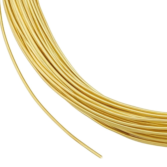 65.6 Feet 20 Gauge(0.8mm) Brass Craft Jewelry Wire Gold Artistic Wrapping Wire Tarnish Resistant Round Copper Wire for Jewelry Beading Craft Making Ring Earrings DIY for DIY