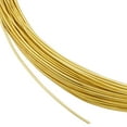 thumbnail image 1 of DIY 65.6 Feet 23 Gauge(0.6mm) Brass Craft Jewelry Wire Gold Artistic Beading Wire Tarnish Resistant Copper Wire for Jewelry Beading Craft Making Ring Earrings DIY DIY, 1 of 8