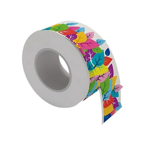 65.6 Feet Colorful Leaves Bulletin Board Border Trim Waterproof and Adhesive for Classroom Chalkboard, Wall, Party Decor