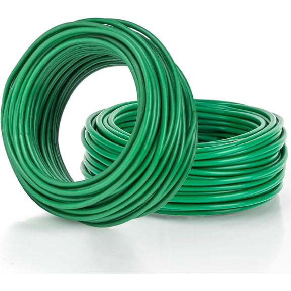 65.6 Feet Soft Plant Ties for Climbing Plants Garden Wire Twist Ties for Tomatoes, Vegetables & Home Organization (2 Rolls, 32.8ft Each, 2.5mm Diameter)