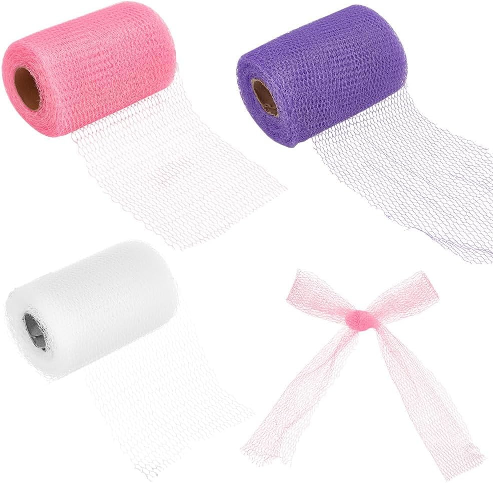 65.6 Yards Net Mesh Spool 4.5inches Wide Polyester Netting Fabric Roll ...
