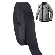 65.61 FT x 0.8 Inch Cloth Heat Sealing Tape Waterproof Iron-On Seam Sealing Fabric Adhesive Repair Tape Heat Proof Cloth Tape for Jacket Sportswear Raincoat Black 1set