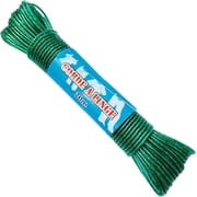 65.62ft Extra Strong Steel Core Clothes Line Outdoors, PVC Coated Hanging Wire with Waterproof and Rustproof Design, Heavy Duty Laundry Line for Garden Balcony, 3mm Diameter Green