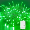 thumbnail image 1 of 65.6ft 200 LED String Lights Indoor Outdoor, Clear Wire Green Halloween Lights with 8 Modes, Connectable Plug in Fairy String Lights for Xmas Tree ,Home Bedroom Wedding Party Decoration, 1 of 11
