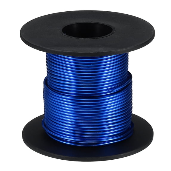 Uxcell 65.6ft Aluminum Wire, 1Pc Jewelry Wire Aluminum Craft Wire 1.5mm 14 Gauge Wire for Jewelry Making Crafting, Blue