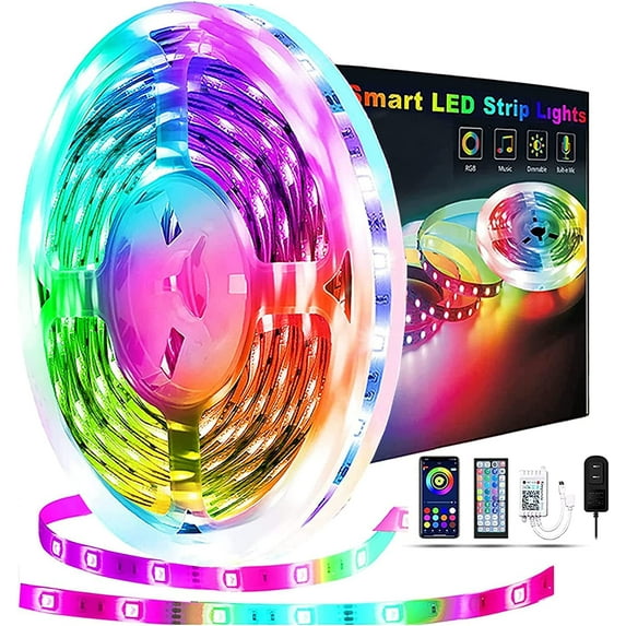 65.6ft Led Strip Lights, Led Light Strips Music Sync Color Changing Led Lights with App Control and Remote, Led Lights for Bedroom, Party, Home