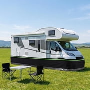 65.6x2.6 ft Heavy Duty RV Winter Skirting Kit with Lock, Windproof Waterproof UV Resistant Camper Skirt for 5th Wheels and Travel Trailers