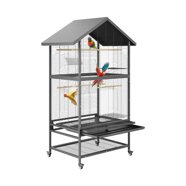 Extra Large Parrot Bird Cage With Exercise Wheel Reference: Yaheetech Extra Large Rolling Iron Parrot Cage For Small Birds