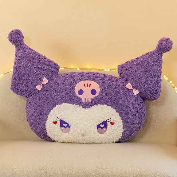 65/90cm Sanrio Kuromi Pillow Doll Sleeping On The Bed Pillow Comfortable Plush Kawaii Doll To Give A Birthday Present To Women