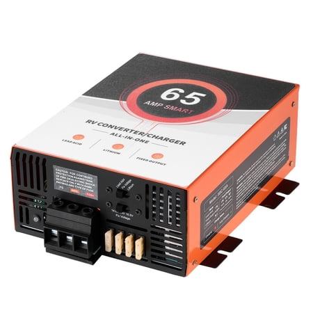 65 Amp RV Power Converter 110V AC to 12V DC Multi Stage convenient Charger for Lithium Lead Acid Battery Camper