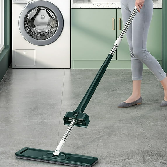 Up to 65% Off Aoujea Floor Mop, Hands Free Microfiber Flat Mop With Self Wringing, 360 Hands-Free Microfiber Floor Mop, Lazy Hands Wash Free Mop, For Home Kitchen Bathroom And More
