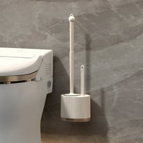 Up to 65% off Clearance! Toilet Bowl Brush and Holders, InsCrazy Toilet Brush No Dead End Cleaning New Toilet Brush Long Handle Wall Mounted Bathroom Toilet Wash Set One
