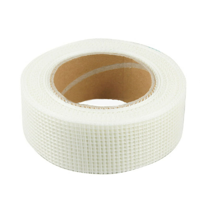 Uxcell 60mmx10m Double-Sided Adhesive Tape Duct Cloth Mesh Fabric, White 1  Roll 