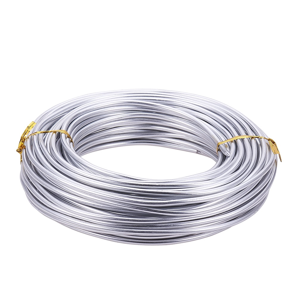 65 Feet 7 Gauge Silver Aluminum Wire Bendable Metal Sculpting Wire for Bonsai Trees Floral Skeleton Making Home Decors and Other Arts Crafts Making
