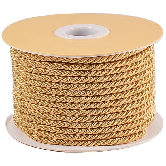 65 Feet Twisted Cord Rope Craft Nylon Rope 3mm 3 Strand Multipurpose Utility Cord Trim Choker Thread for Jewelry Making Knot Rosaries Upholstery