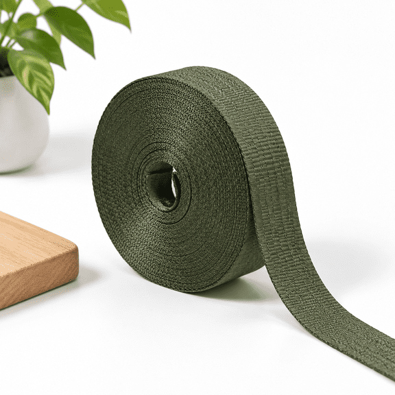 65 Feet X 1 Inch Green Nylon Tree Sfor Staking Support