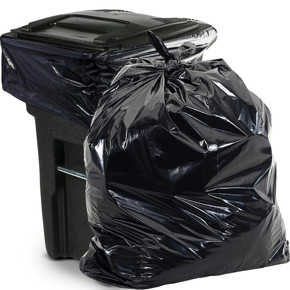 Plasticplace 55-60 Gallon Heavy Duty Trash Bags, 1.2 Mil, Orange