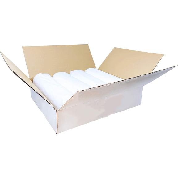 65 Gallon Trash Bags | 120 Count |  Heavy Duty | Bulk | Clear Multi-Use Garbage Bags