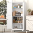 thumbnail image 1 of 65"H Metal Storage Cabinet Kitchen Pantry Cabinet With Adjustable Shelves for Kitchen,Living Room,Dining Room,Office,Black, 1 of 8