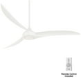 thumbnail image 1 of 65 Inch 3 Blade Ceiling Fan With Light Kit-White Finish-White Blade Color Minka Aire Fans F848-Wh, 1 of 2