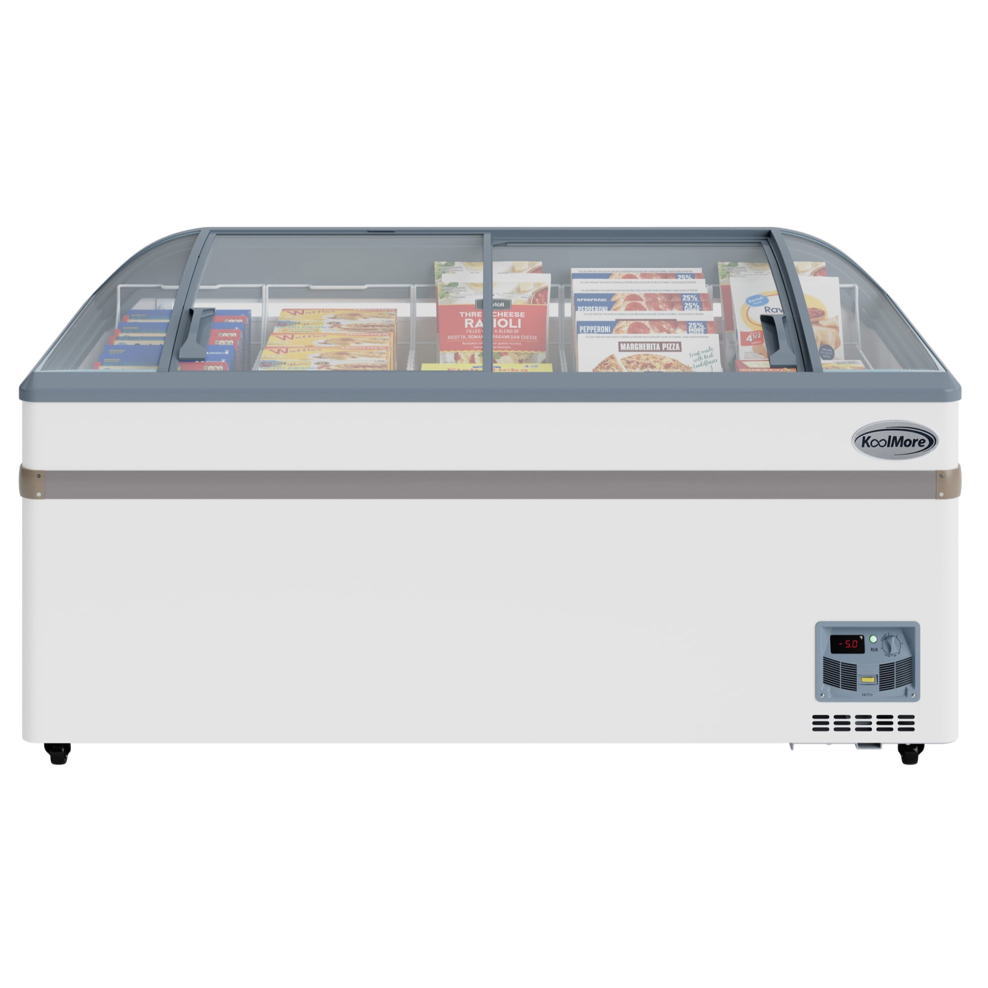 65 Inch Manual Defrost Island Chest Freezer 16 cu. ft. Capacity in White