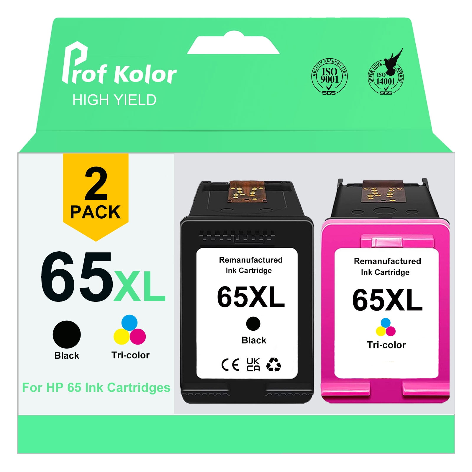 65XL 65 Ink Cartridges Black and TriColor for Printer Ink HP 65