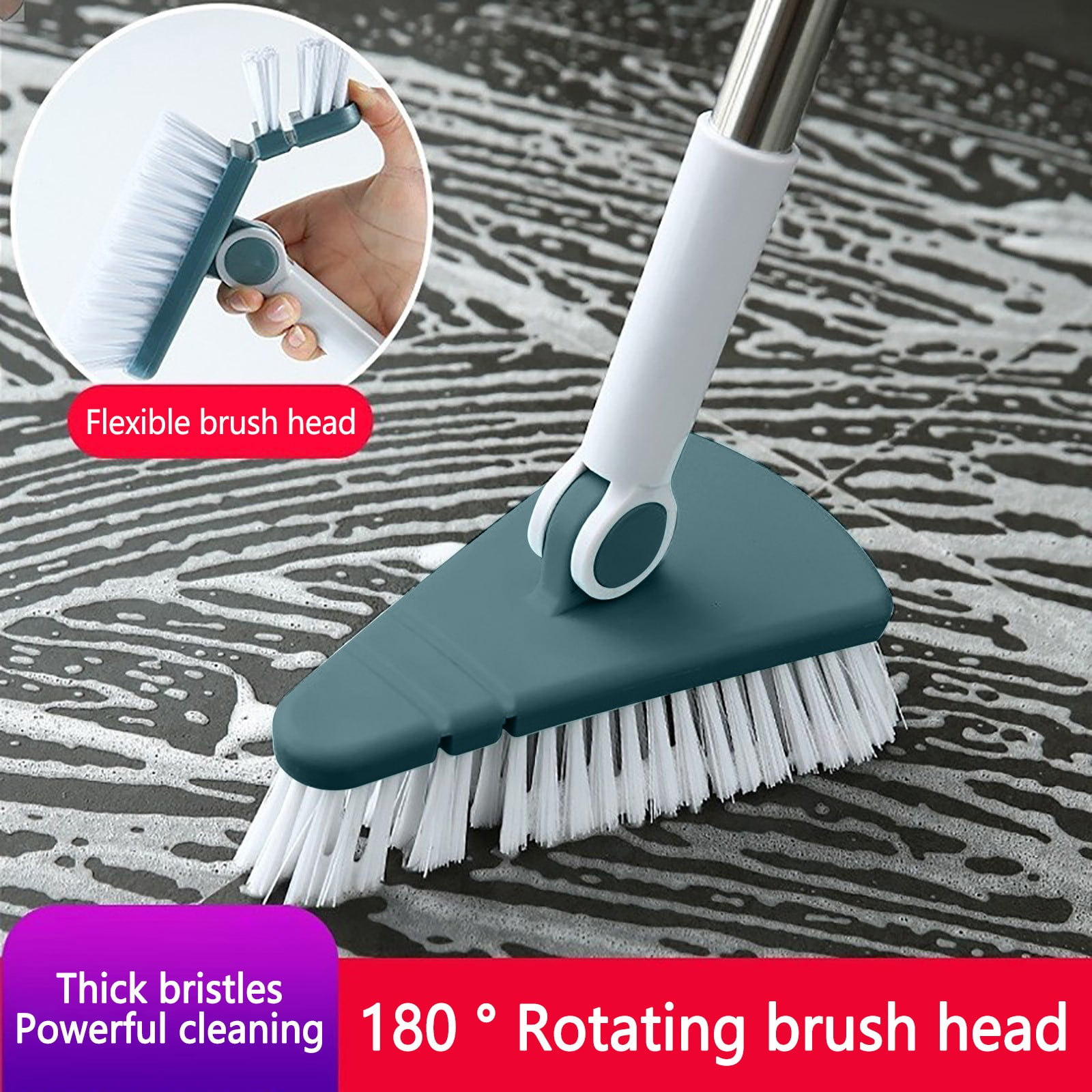 Up to 65% off Kcavykas Tub Tile Cleaner Brush with Long Handle ,Shower Brush Cleaner Toolfor ...