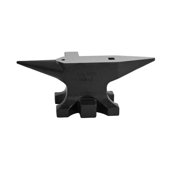 65 Lbs Multi-Angle Cast Steel Anvil, 55 HRC High Hardness Blacksmith Tool with Round and Square Holes for Metalworking