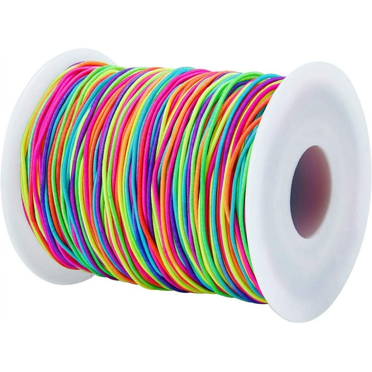 2mm multicolor round nylon coated elastic