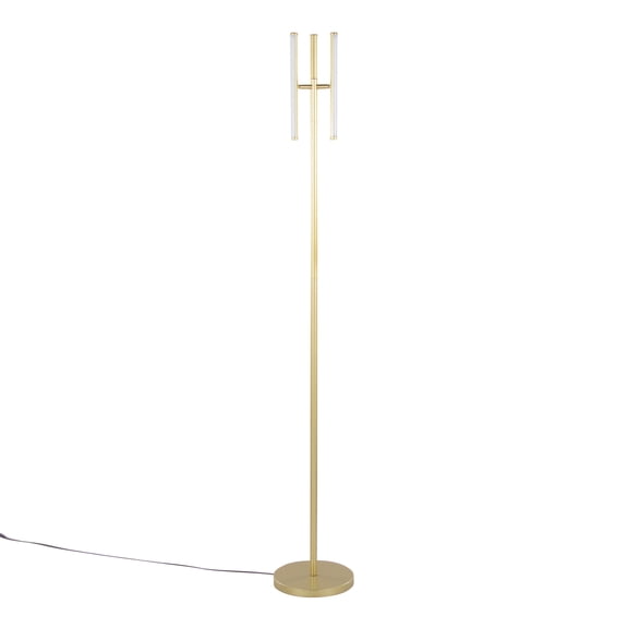 65" Modern Swivel Gold Metal Floor Lamp, Adjustable Standing Light