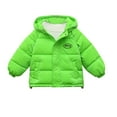 thumbnail image 1 of Up to 65% off Ndbuld Toddlers,and Boys'Heavyweight Hooded Puffer Jacket Fashionable Winter Children's Thick Solid Color Cotton Clothes Button Cotton Clothes Winter Cotton Clothes, 1 of 4